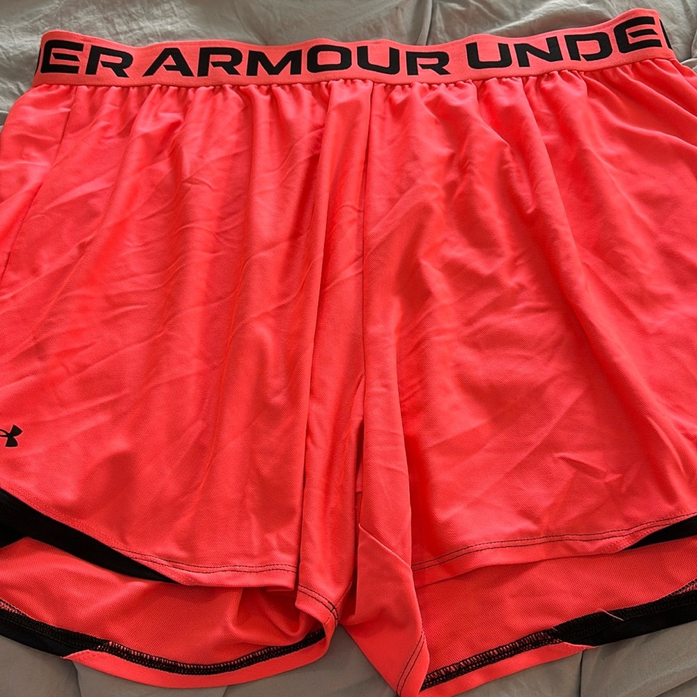 Under armour plus hot pink shorts